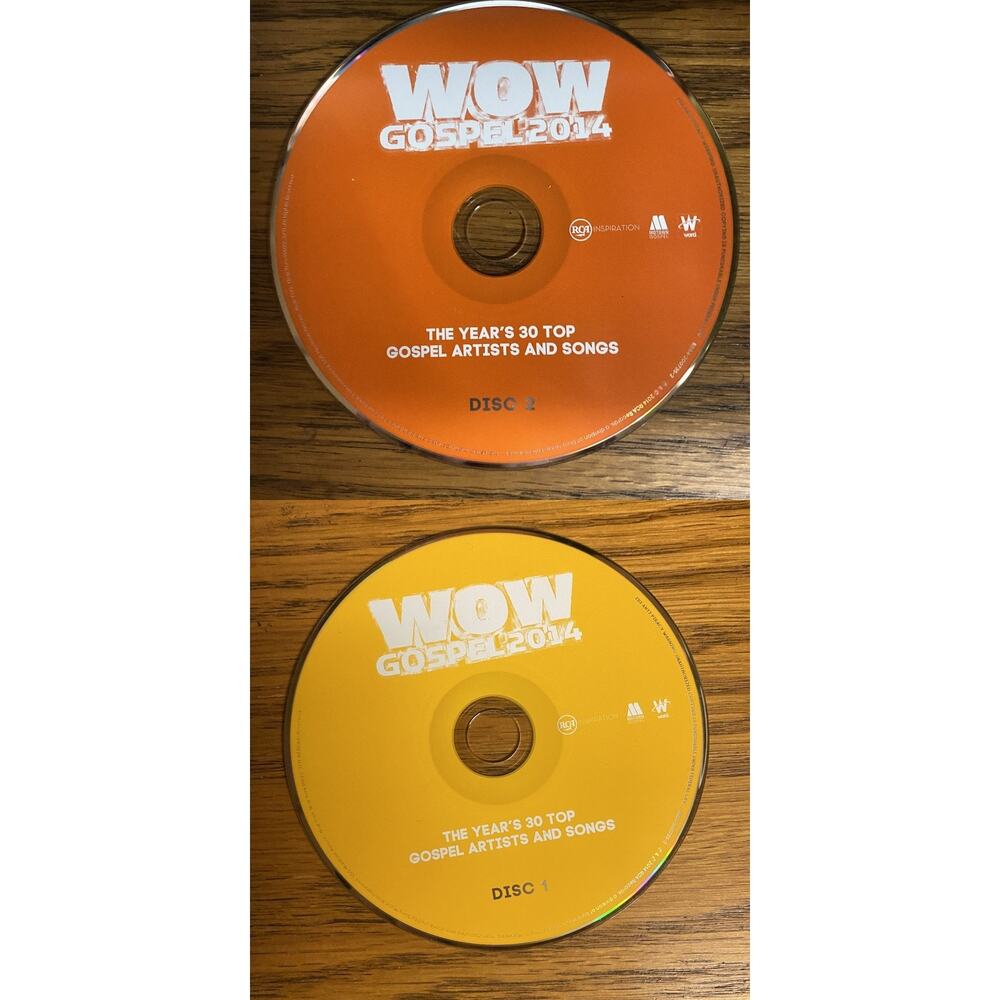 Wow Gospel 2014 by Various (CD, 2014) Disc 1 & 2 *no case*
